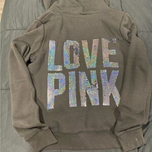 PINK Victoria's Secret Black Jacket LOVE PINK